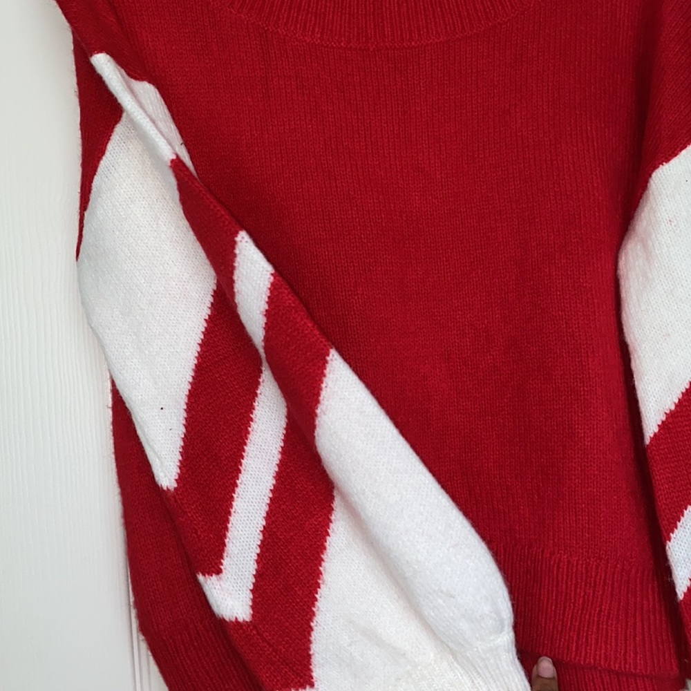 Express red flare arm sweater 😍‼️ - Picture 3 of 3